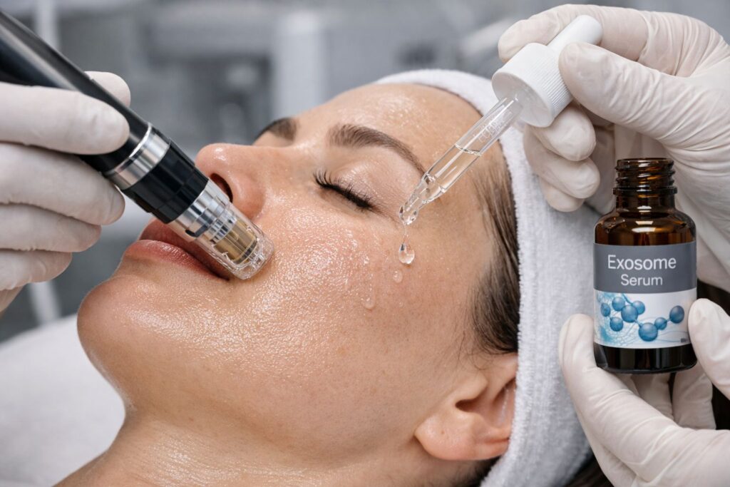 Microneedling med exosomer